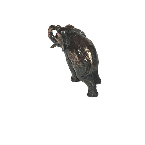 Vintage Bronze/Copper Tiny Elephant Figurine - Picture 4 of 7